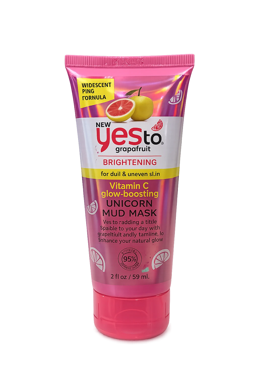 YesTo Grapefruit Brightening Vitamin C Glow-Boosting Unicorn Mud Mask 59ml