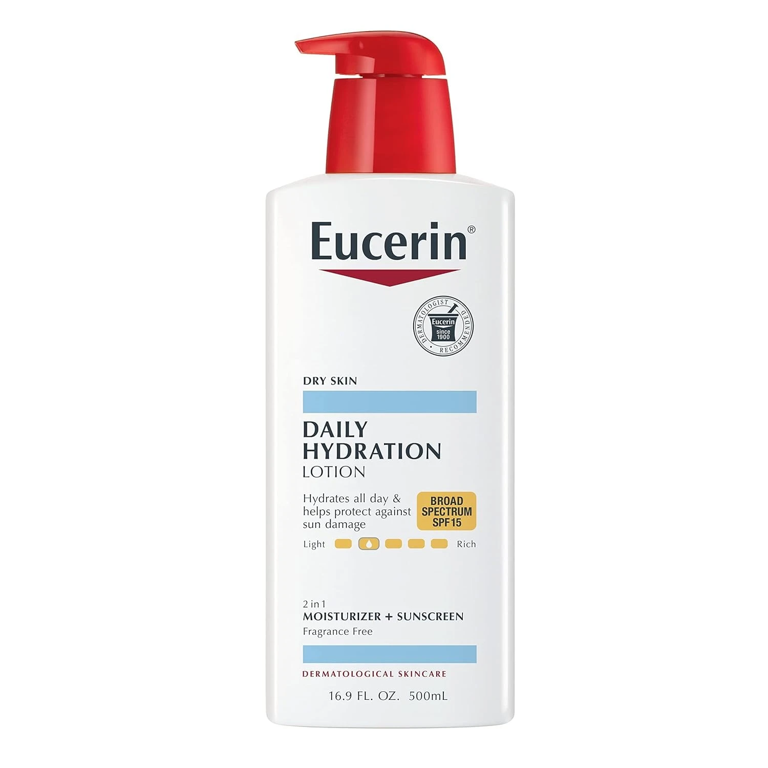 Eucerin Daily Hydration Lotion SPF 15 500 ml