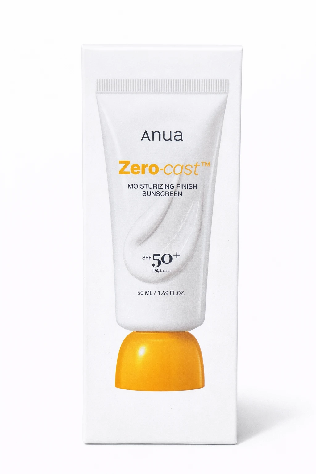 Anua Zero-Cast Moisturizing Finish Sunscreen SPF50+ PA++++