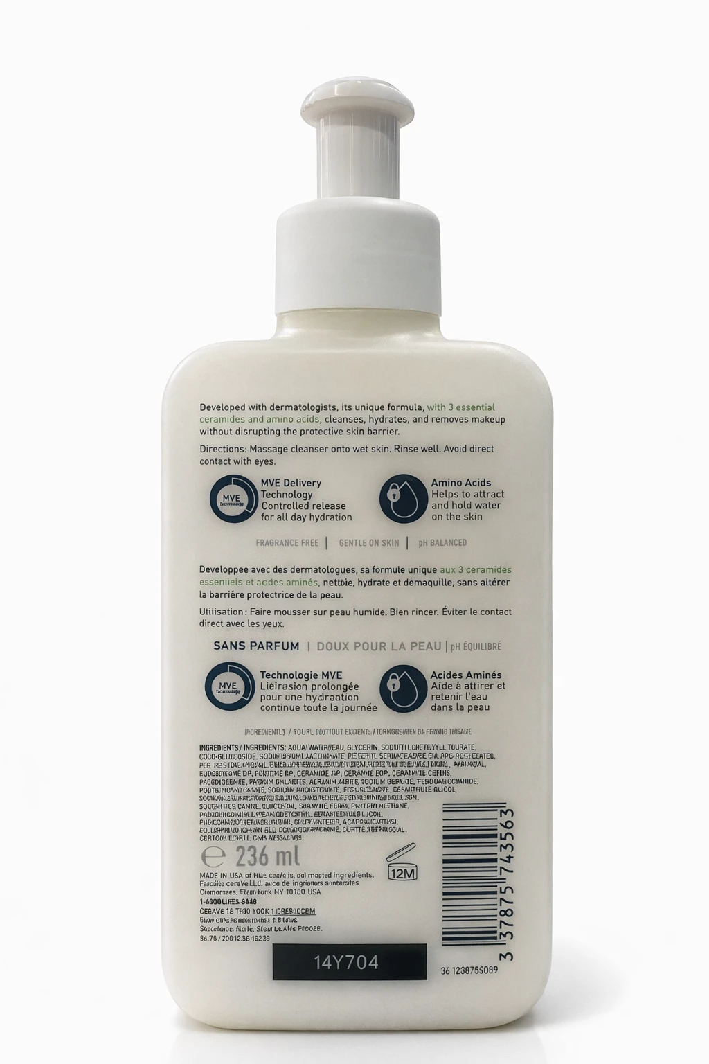 CeraVe Hydrating Cream-to-Foam Cleanser