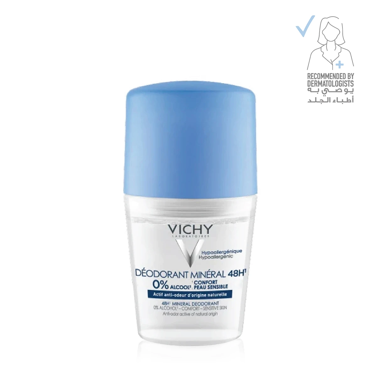 Vichy 48 Hours Mineral Aluminum Free Deodorant - 50ml