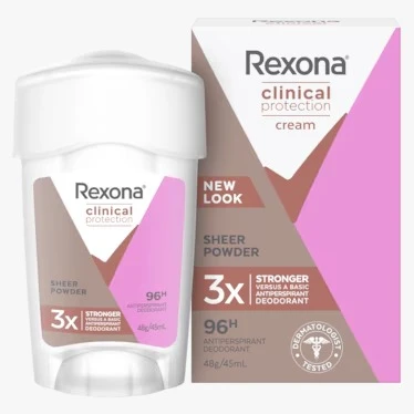 Rexona Clinical Protection Antiperspirant Cream Sheer Powder 45ml