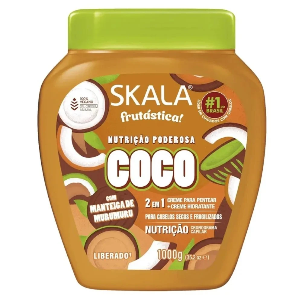 Skala Frutastica Coconut Hair Cream 2 in 1 Mask & Leave-In – 1000g