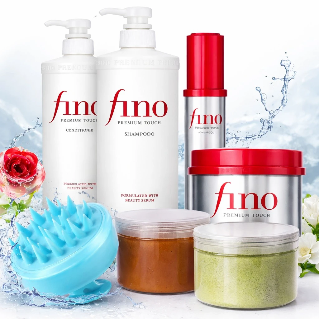Fino Premium Touch Hair Care Set 7 Pieces