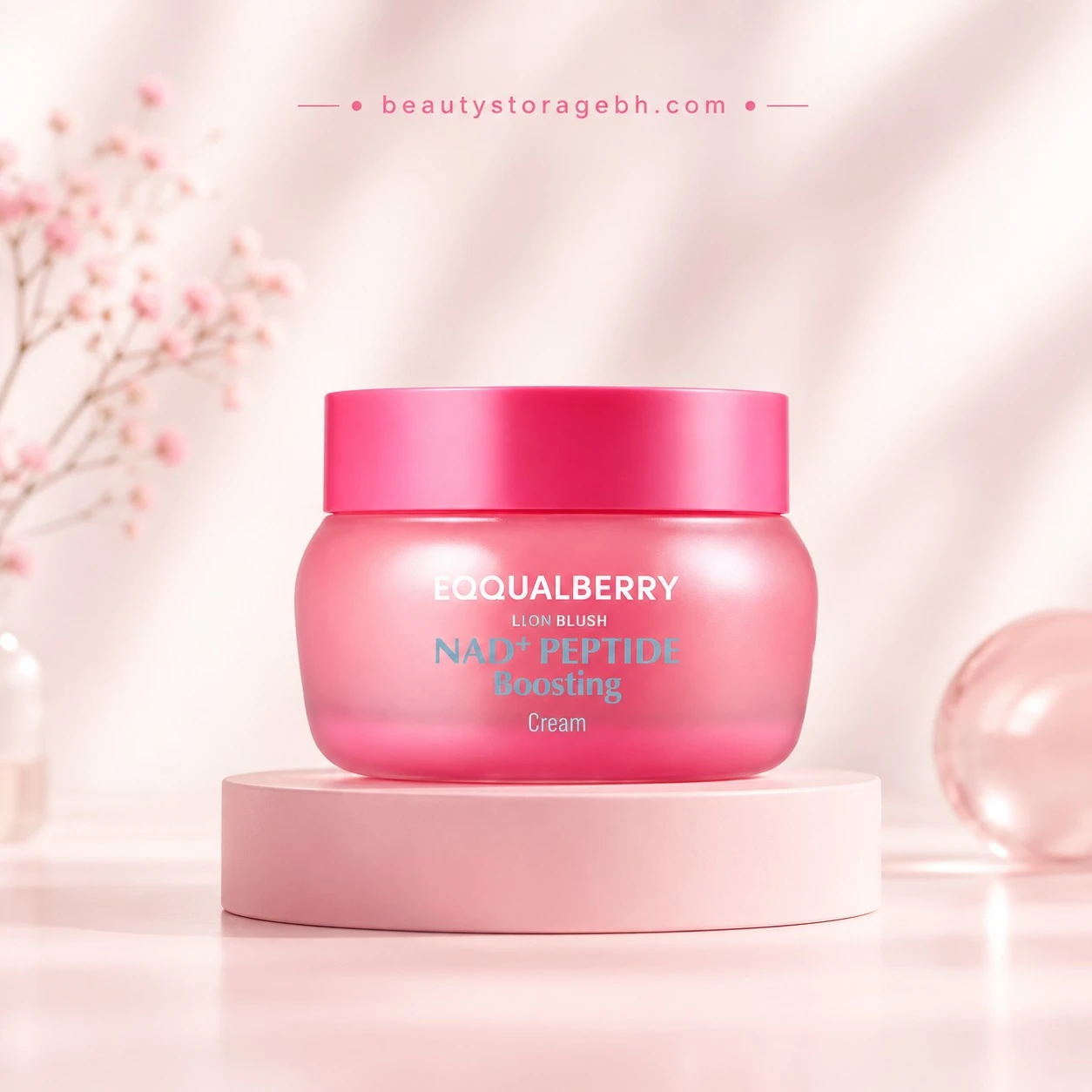 EQQUALBERRY Lush Blush NAD+ Peptide Boosting Cream