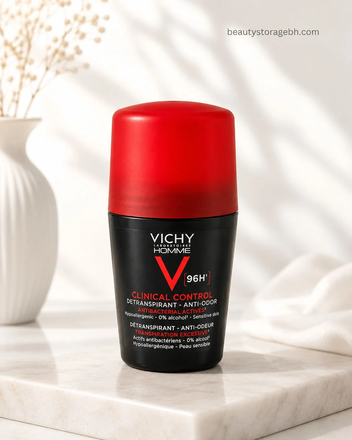Vichy Homme Clinical Control 96H Antiperspirant Roll-On Deodorant