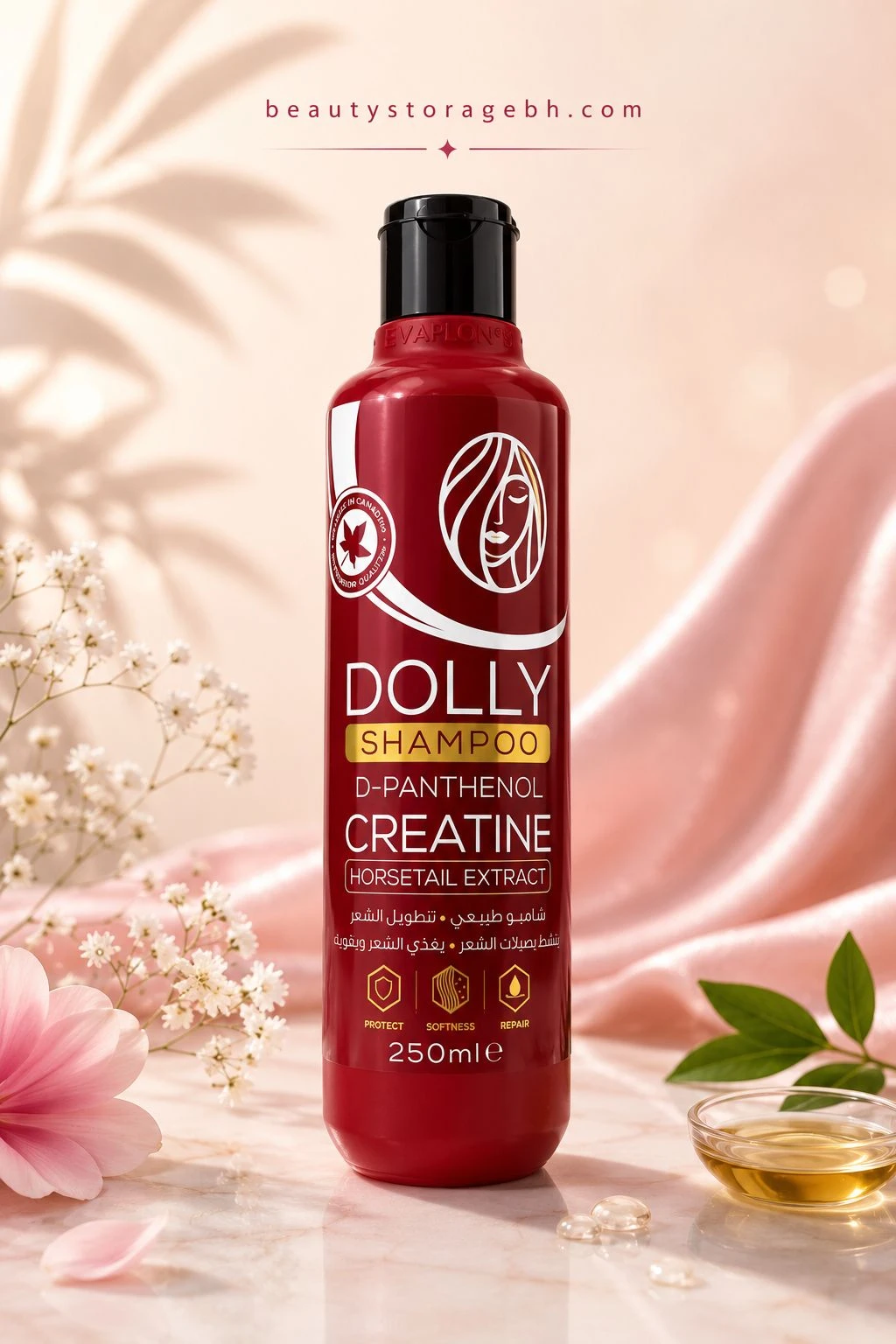 Dolly D-Panthenol, Keratin, and Horsetail Extract Shampoo for Hair