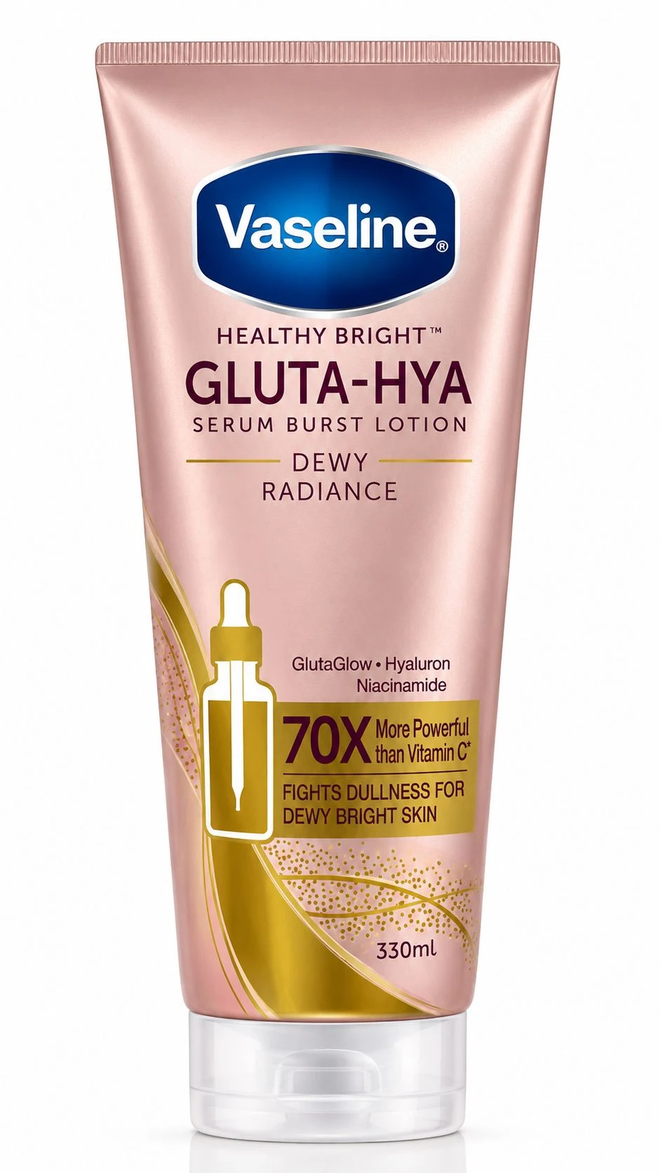 Vaseline Healthy Bright Gluta-Hya Serum Burst Lotion Dewy Radiance Body Serum Lotion