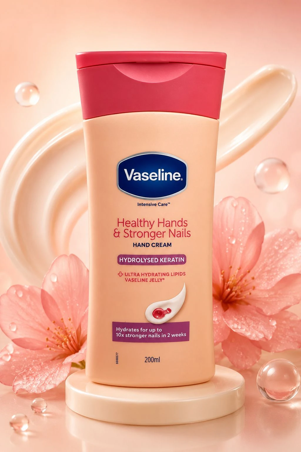 Vaseline Intensive Care Healthy Hands & Stronger Nails Moisturizing and Strengthening Hand & Nail Cream